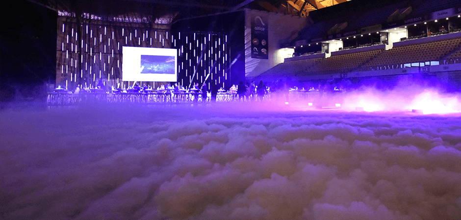 Máquina de fumos rasteiro