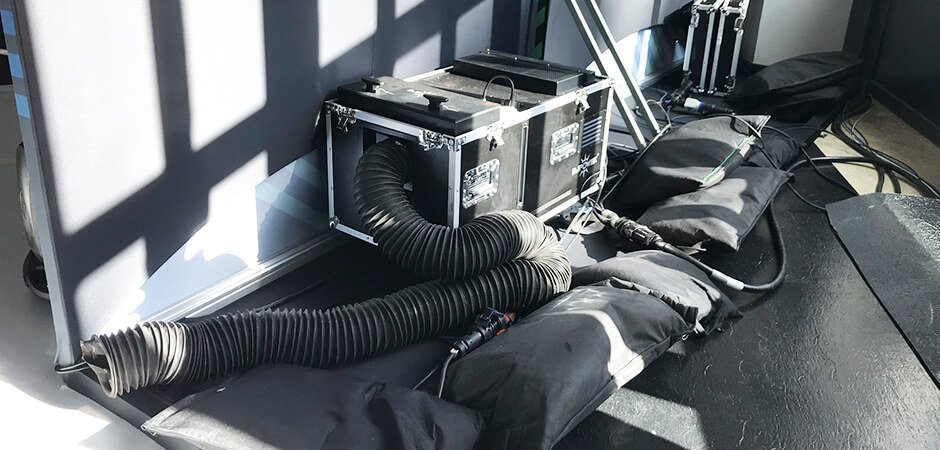 Máquina de fumos rasteiro