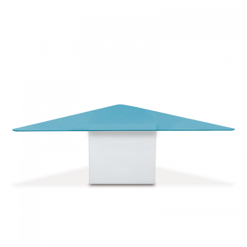 Triangular Azul Turquesa