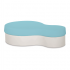 Nuvola Pouf Azul Turquesa